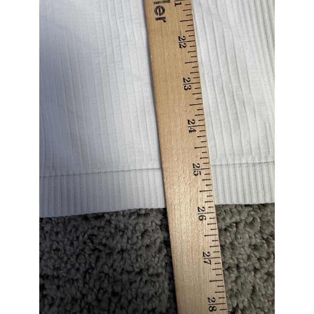 Lululemon Ebb To Street Tank Top Womens 12 White Ribbed B/C Cup Built-In Bra - Picture 7 of 11